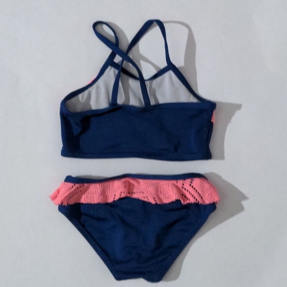 2T Blue & Neon Pink Platinum Bikini Girl - Picture 4 of 7